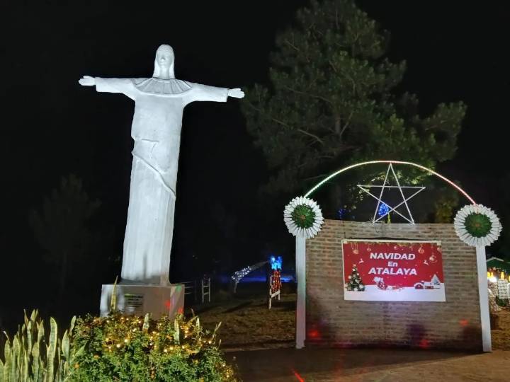 Se inauguró el paseo de Navidad en el paraje Atalaya de Santo Tomé