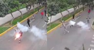 ¡Pánico en La Victoria! Vándalos con cuchillos y bombardas desatan caos en parque lleno de niños Vecinos de Santa Catalina denunciaron que una turba de presuntos barristas irrumpió en el parque Franci