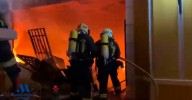 Evacuan en helicóptero a un herido por quemaduras tras el incendio de una casa en Alozaina