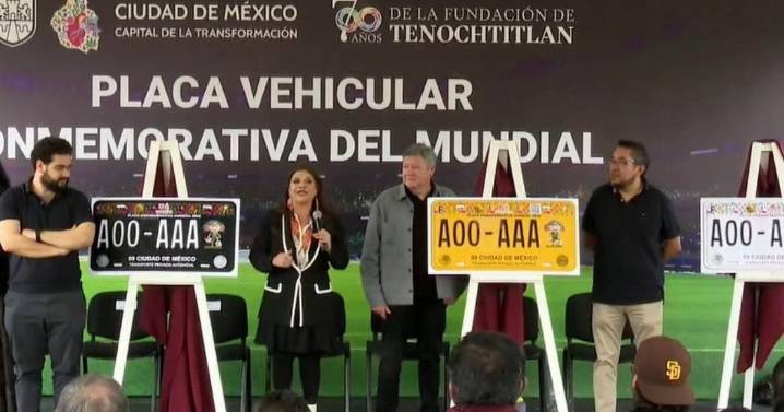 Lanzan en CDMX placa vehicular conmemorativa por Mundial 2026