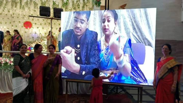 IndiGo Flight Cancellation Horror: Stranded Couple Attends Their Own Wedding Reception Virtually In Hubballi