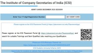 ICSI CS December 2025 Admit Card Released At icsi.edu, Steps To Download