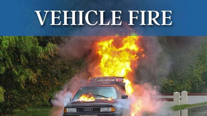 Vehicle fire reported in Muddy Creek Township