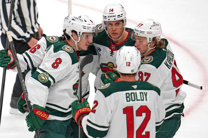 Eriksson Ek has goal and 2 assists as Wild score 3 in 3rd period to beat Kraken 4