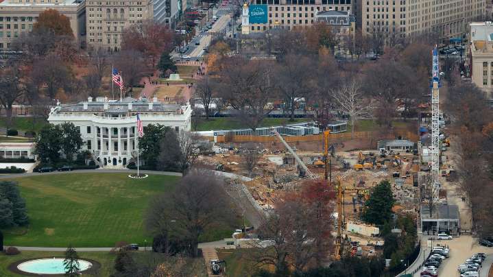 New White House construction site photos show rubble where East Wing once stood