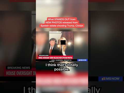 What STANDS OUT from NEW PHOTOS released from Epstein estate showing Trump, Clinton