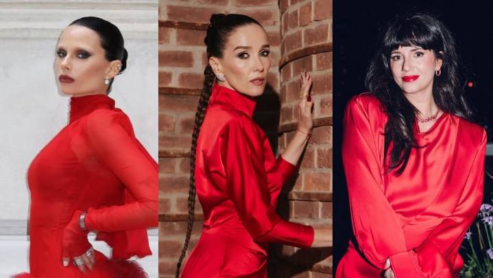Valentina Zenere, Natalia Oreiro y Griselda Siciliani no lo dudan: el rojo pasión es obligatorio