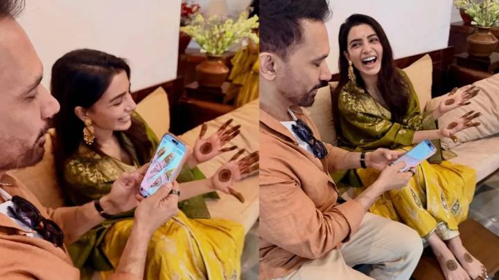 Inside Mehendi Ceremony: Raj Nidimoru turns photographer for wife Samantha Ruth Prabhu ...