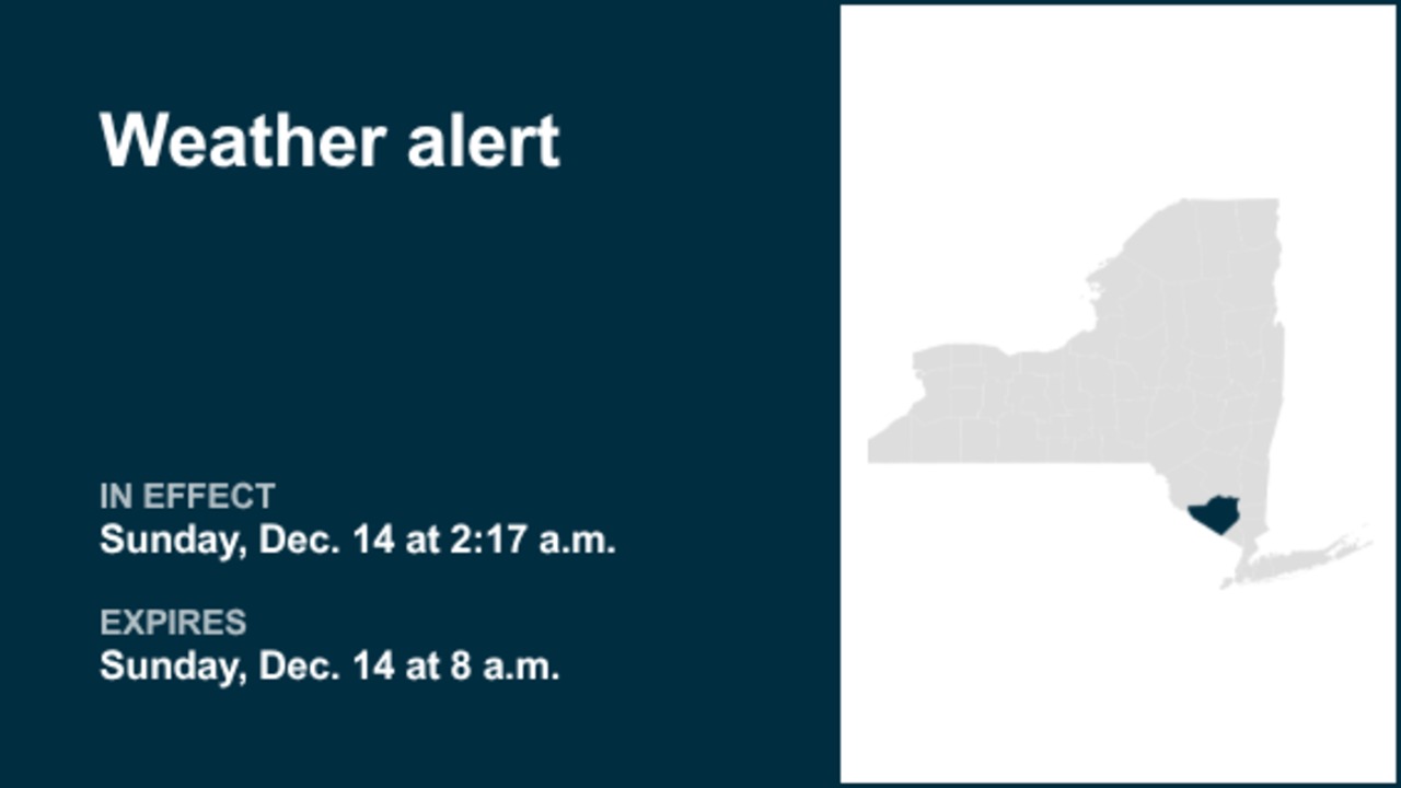 NY weather: Weather alert affecting Orange County until Sunday morning