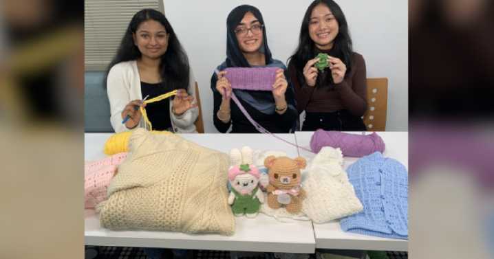 Stitching Hope: Student-led crochet group warms hearts and bodies with handmade donations