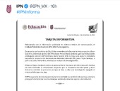 IPN suspende al secretario de administración en medio de investigación por presuntas irregularidades.