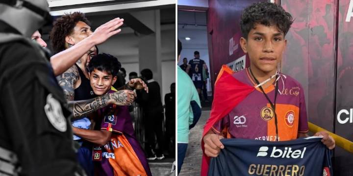 Paolo Guerrero le cumplió el sueño a Pol Deportes, niño peruano que narró la final de la Copa Libertadores: le regaló camiseta y lo felicitó