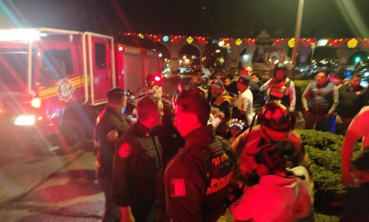 Hiere cohete a peregrinos en Morelia