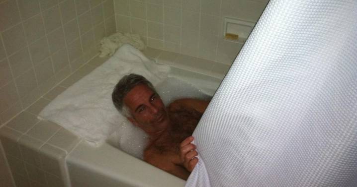 Jeffrey Epstein grins naked in bathtub as more photos of dead paedo are released