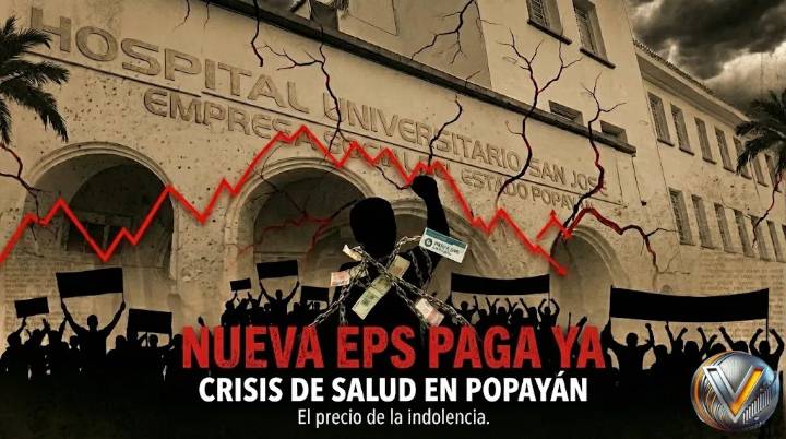 ¡Alerta en Popayán! Trabajadores del Hospital San José realizan plantón para exigir pago urgente de deuda de la Nueva EPS
