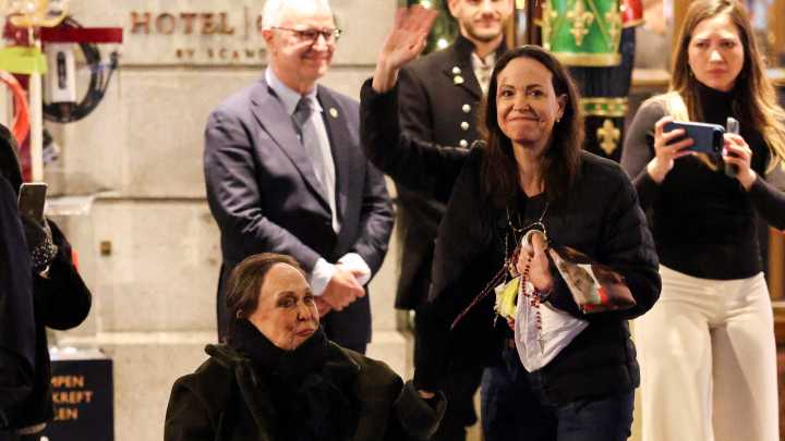 Maria Corina Machado arrives in Norway after Noble Prize ceremony