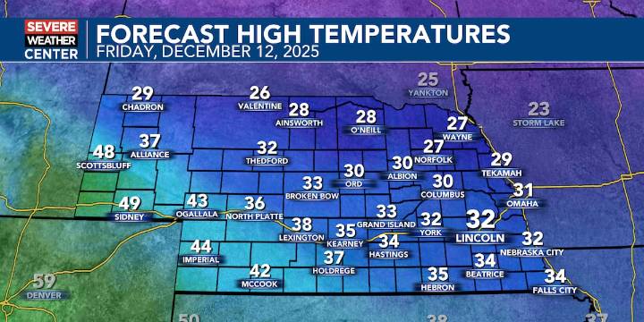 Colder Friday and into this weekend with accumulating snow possible