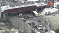 Overturned semi-truck blocks Cicero Avenue entrance to I