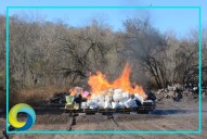 Incineran casi tres toneladas de narcóticos en Sinaloa