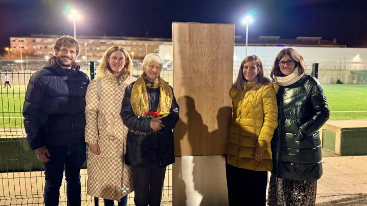 Huesca dedica el campo de fútbol 7 a Mariano Claver en un emotivo homenaje