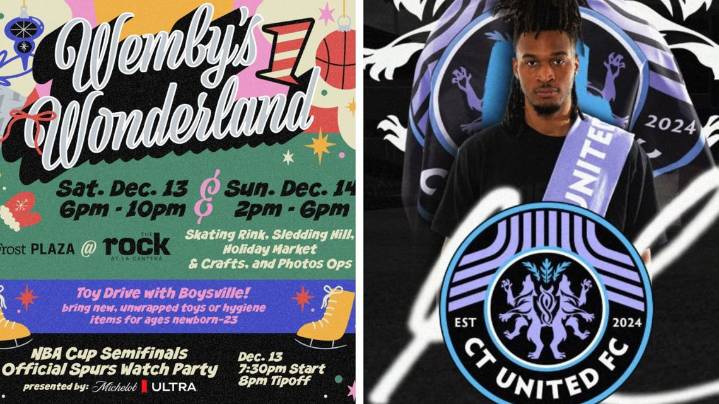 'Wemby's Wonderland' coming to The Rock; Spurs' Stephon Castle invests in Connecticut soccer teams