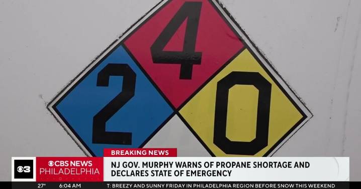 New Jersey Gov. Phil Murphy declares state of emergency for propane shortage after issues at major gas plant