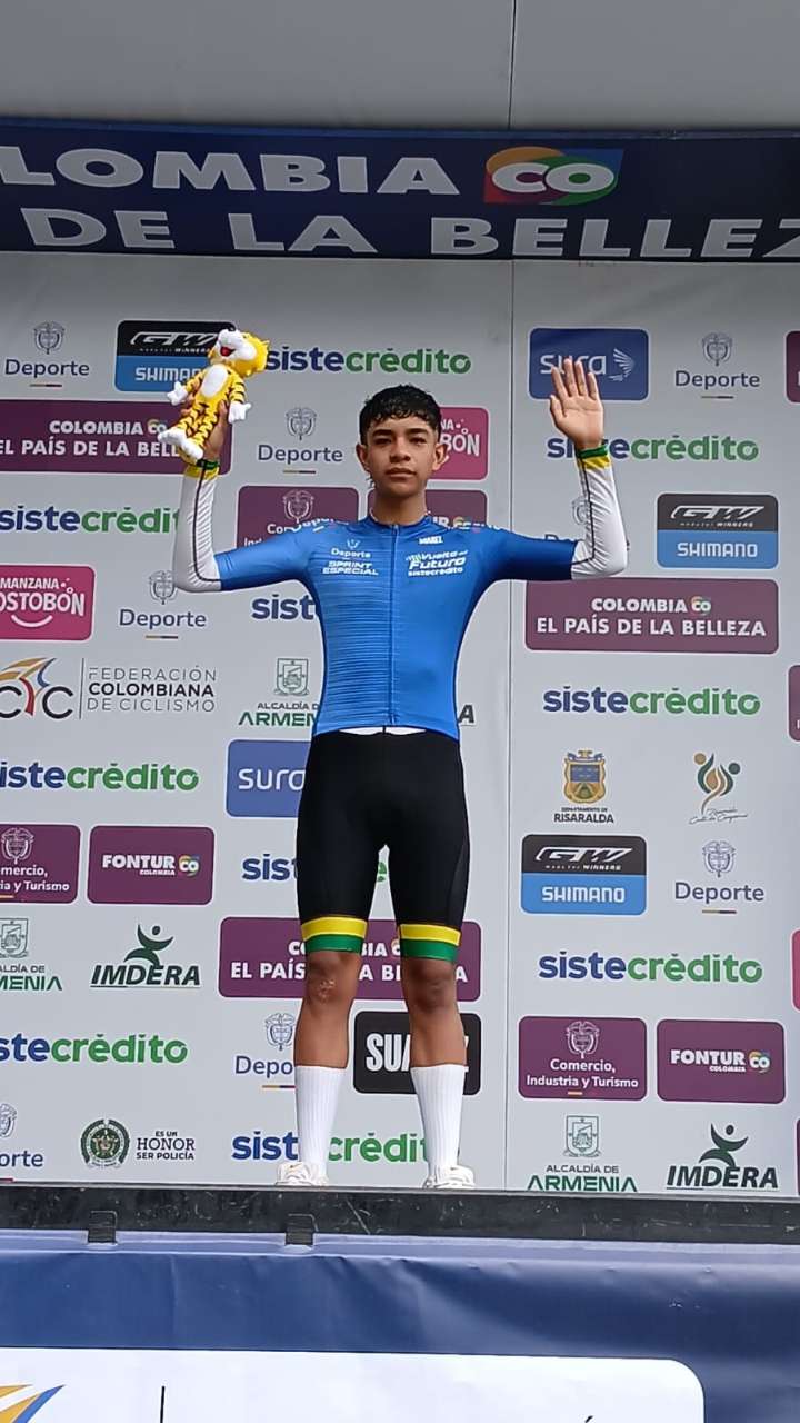Fabián Guerrero, líder de los sprint especiales en la Vuelta al Futuro