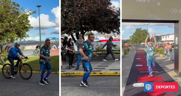 Adulto mayor fue ovacionado tras llegar último en Ironman 70.3 de Valdivia: "Es mi primera vez"