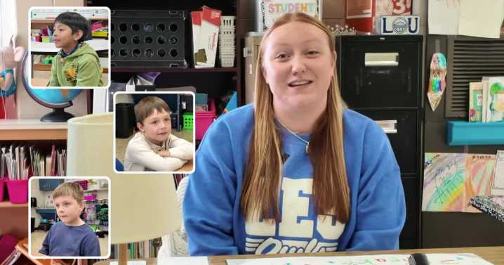 First-grade heroes save teacher's life when she starts choking in Virginia classroom