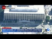 Man accused of throwing Molotov cocktails at DTLA federal building