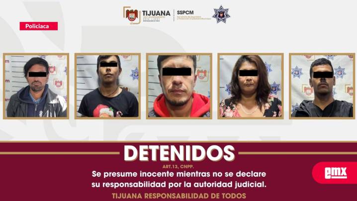 Caen cinco narcomenudistas y decomisan 180 dosis de drogas