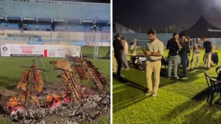 Un asado de primera: Estudiantes de Río Cuarto festejó el ascenso de una forma poco común