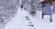 Winter hikers brave snowy conditions on Manitou Springs' 2,768
