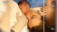 El entrañable vídeo viral del bebé recién nacido que deja de llorar cuando su mamá le da su primer beso