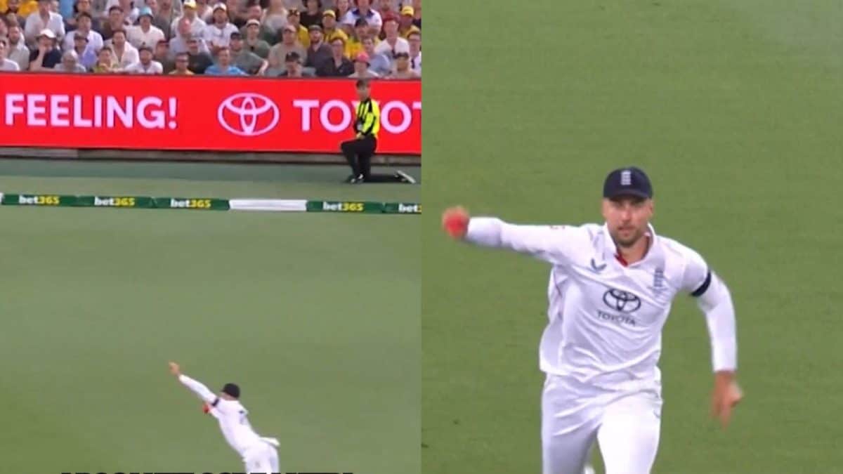 Will Jacks Stuns With Sharp Catch At Short Fine Leg, Steve Smith Out for 61