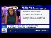 Amazon unveils new 'trainium' chips and AI model at re:Invent conference