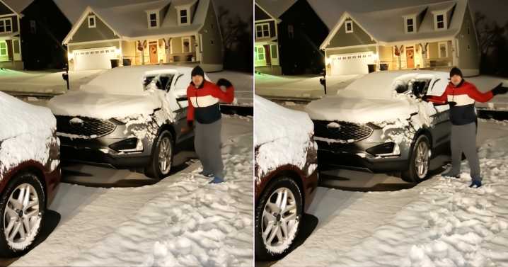 Cubano en EE. UU. enfrenta el frío extremo para trabajar temprano