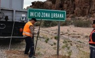 Se realizaron tareas de señalización en accesos a Las Plumas por Ruta 25