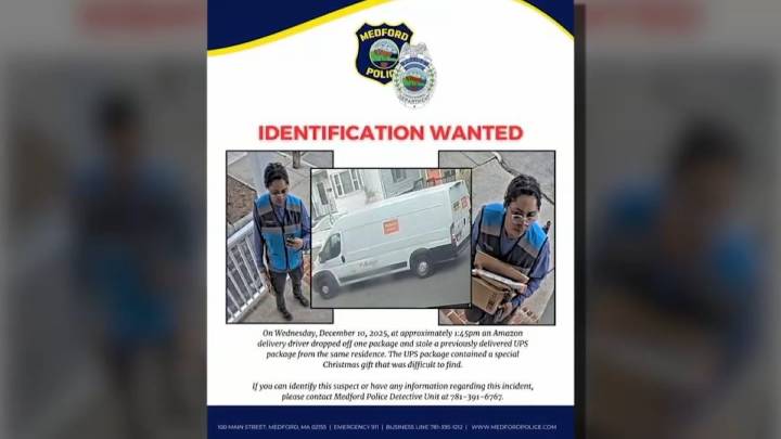 Amazon driver accused of package theft in Medford