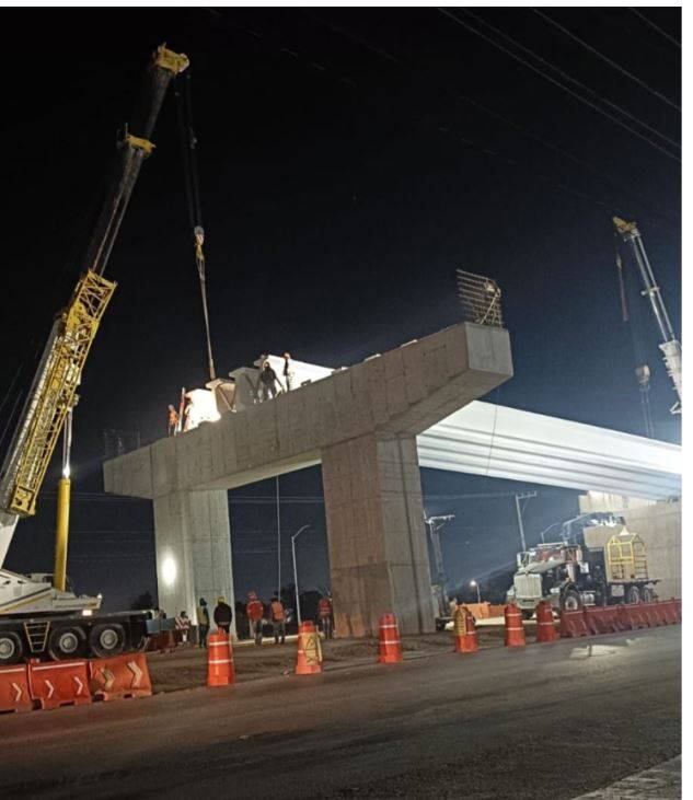 Cierres nocturnos en vialidades por construcción de puente en Soledad