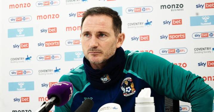 Frank Lampard on what history tells him Coventry City need to do in January transfer window