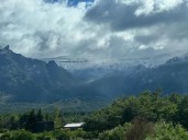 Una leve nevada cubrió de blanco el Cordón Cerro Chapelco