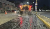 Intensifica Municipio Trabajos Nocturnos de Rehabilitación en Av. Independencia Frente al Agropecuario