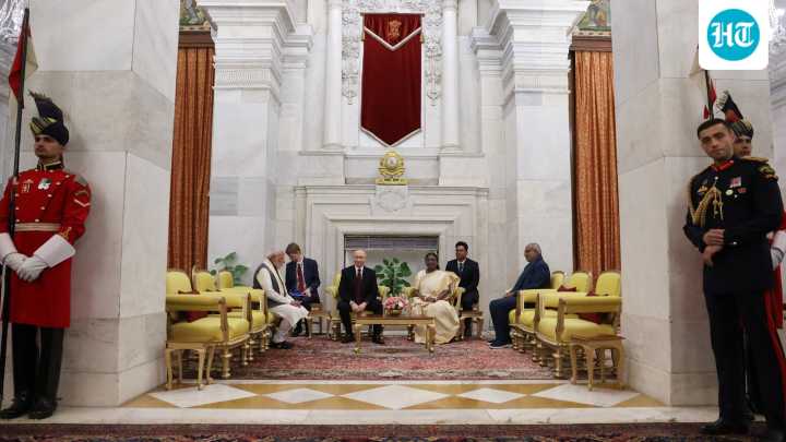 Putin attends dinner hosted by President Murmu at Rashtrapati Bhavan