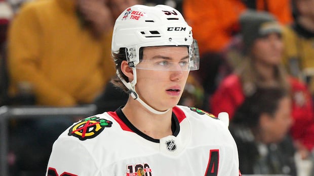 Connor Bedard suffers apparent shoulder injury in 'freak accident'