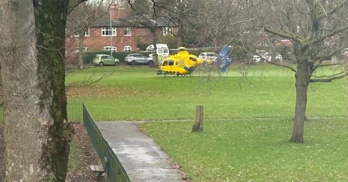Police issue update after man stabbed outside Manchester school