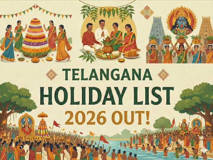 Telangana state holidays 2026 announced: Check Telangana state govt holiday list for 2026