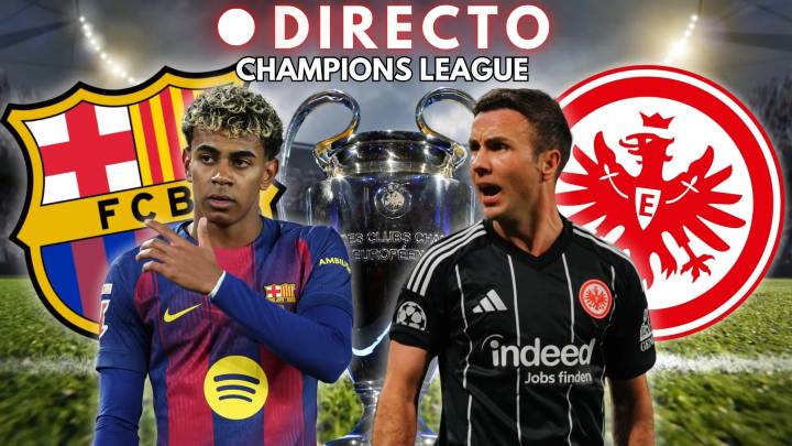 Barça - Eintracht Frankfurt de Champions League, en directo | Goles, marcador y última hora de la jornada 6 de la fase liga