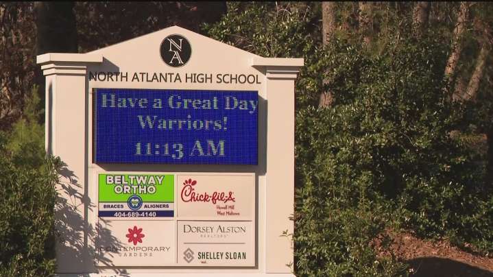 Video shows a student being stabbed in the face at North Atlanta High School