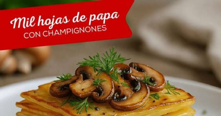 Milhojas de papa con champiñones: una receta simple y sabrosa con el sello Dos Anclas